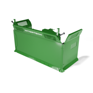 Hydraulic silage pusher