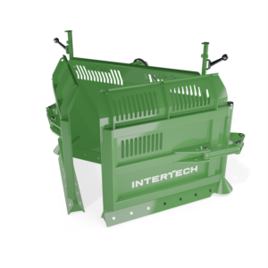 Hydraulic silage pusher type V